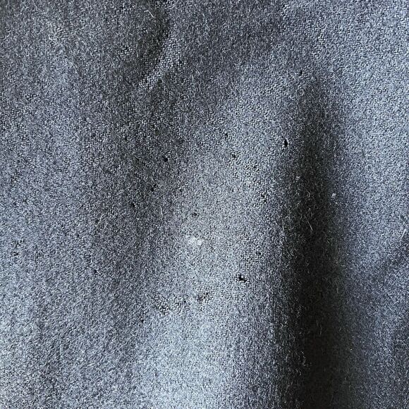 VTG Wool Long Black Coat Vest Jacket Women Small/Med Embroidered Paisley Floral - Picture 12 of 13